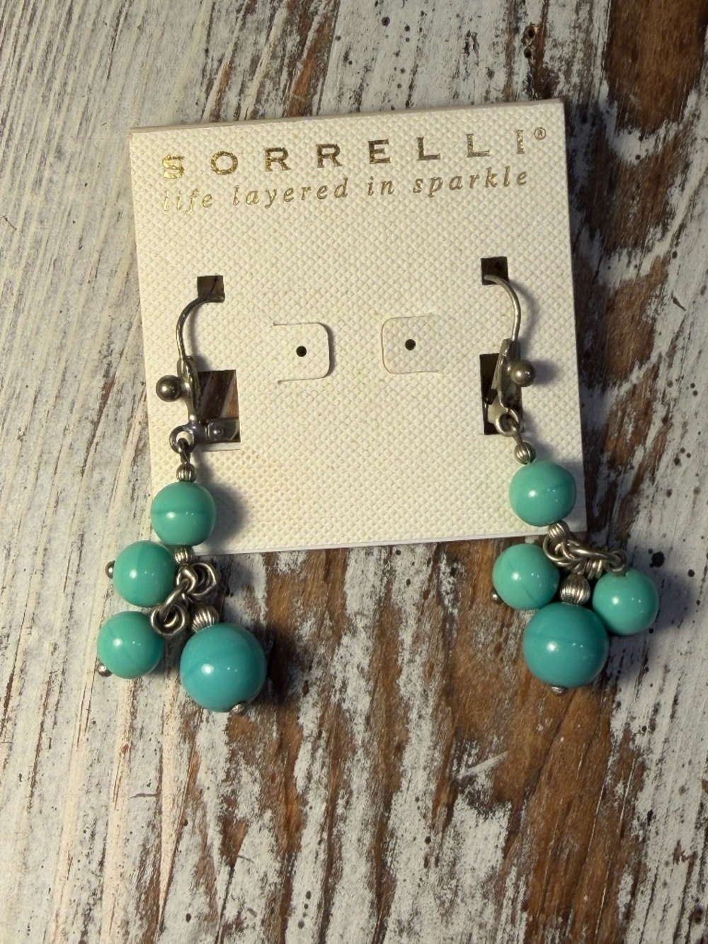 Mimi by Sorrelli Turquoise bead earrings